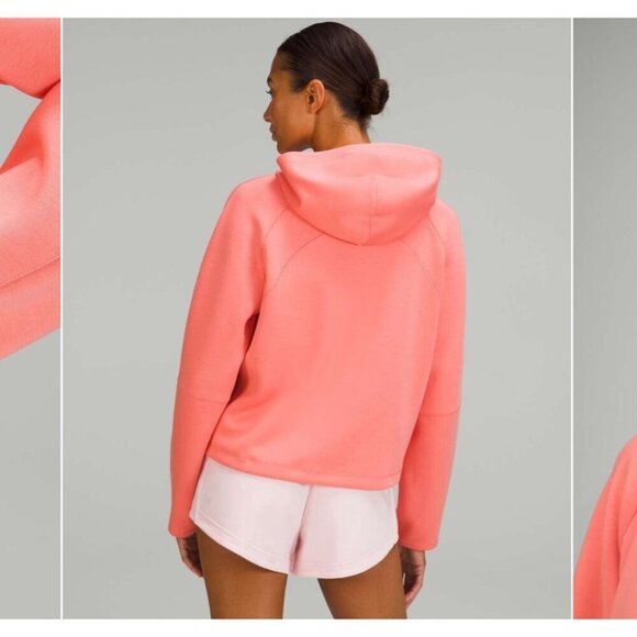 Lululemon airwrap Modal pullover hoodie, Coral, Size 4 J175 - Picture 2 of 11